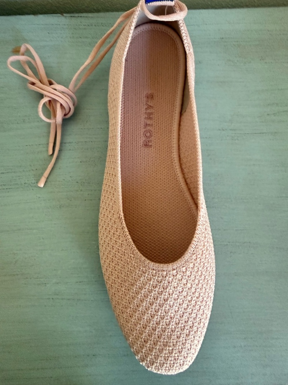 Rothy's Knit Ballet Flat in Light Blush